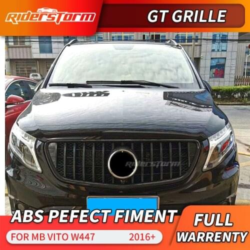 For Vito Grill GT Grille For VITO Water transfer style GT Racing grill Vito front grille front bumper