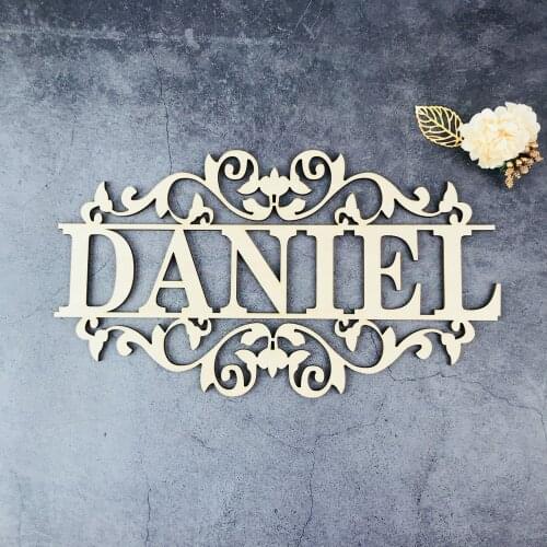 Personaliseerde Monogram Wall Wooden name sign,Custom name Familie name Hout Teken Familie Geschenken,Bride&groom Decor Supplies