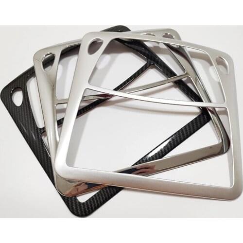 For Nissan Maxima 2016 17 18 2019 Accessories Car Front Reading Lampshade Light Frame Cover Trim ABS Carbon fiber/Chrome 1pcs