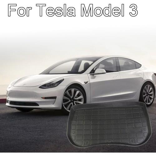 Black TPE Material Waterproof Front Cargo Tray Trunk Anti-dust Boot Cargo Line Custom Fit For Tesla Model 3 Floor Mat