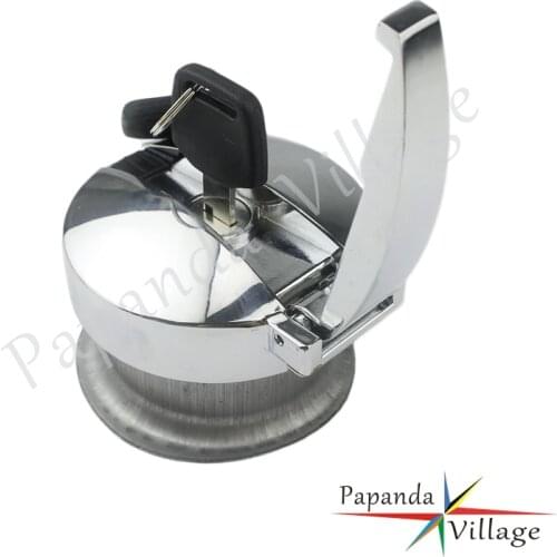 Vintage Steel Tank Cafe Racer Fuel Gas Tank Cap Cover Lock 2 Keys For Harley Triumph 750 Honda CB Yamaha XV Suzuki GS GN GT