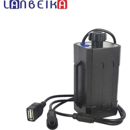 LANBEIKA Waterproof ABS 4*18650 Battery Storage Pack Case Box Battery Holder For Motorcycle Bike Light Cell Phone DIY Power Bank