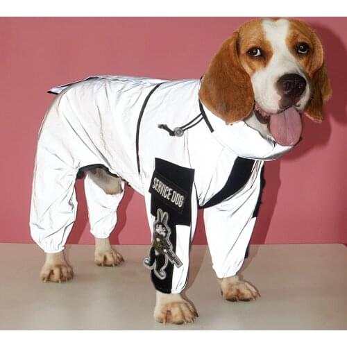 Pet Dog Waterproof Raincoat Jumpsuit Reflective Rain Coat Sunscreen Dog Outdoor Clothes Jacket for Small Dog Pet Supplies