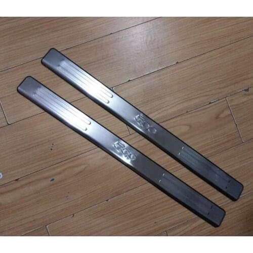 High quality Stainless steel Door sill scuff plate Guards cover trim for Fiat 500 / 500C Car styling