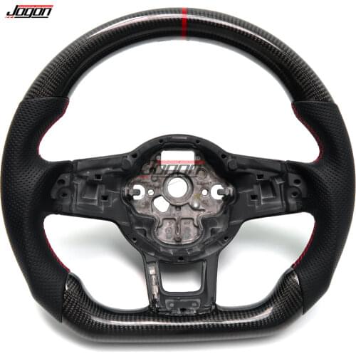 Carbon Fiber Steering Wheel For FIT VW Golf 7 GTI Golf R MK7 Jetta Passat Polo GTI Scirocco 2014-2018 Replacement