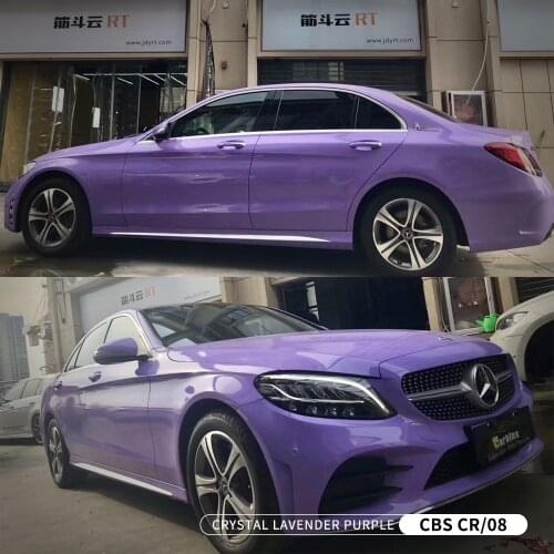 High Stretchable Lavender Purple Color Changing Durable Polymeric Sticker Car Wrapping Vinyl Roll