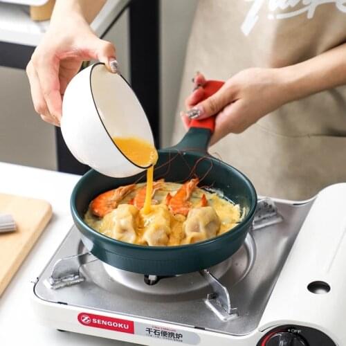 Ceramic frying pan Cookware Non Stick Cooking Pot Saucepan Fry Pan Breakfast Crepe Steak Egg Maker Pan Japanese Kitchen Utensil