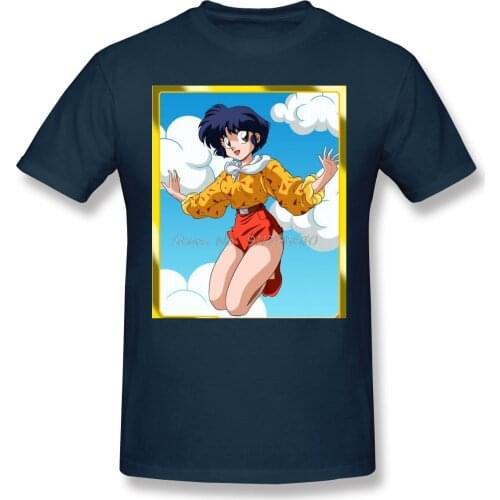 Ranma Premium T-Shirt Funny Tees O-Neck Cotton Ranma Clothes Humor T Shirt Anime Men Tee Streetwear Harajuku Tshirt
