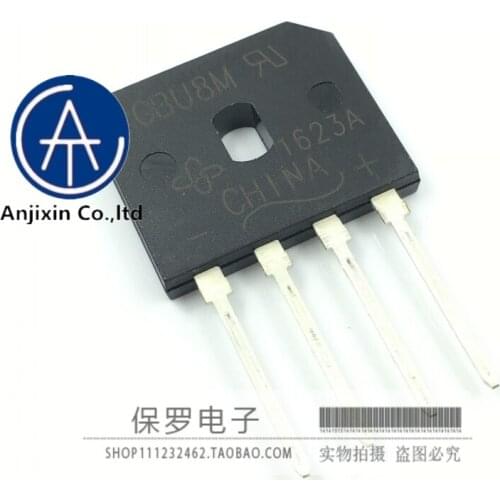 10pcs 100% orginal and new rectifier bridge stack flat bridge GBU8M 8A/1000V in stock
