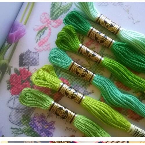 100% cotton DMC/CXC 10 pieces cross stitch threads / cross stitch embroidery thread Customer choose styles threads colors 3