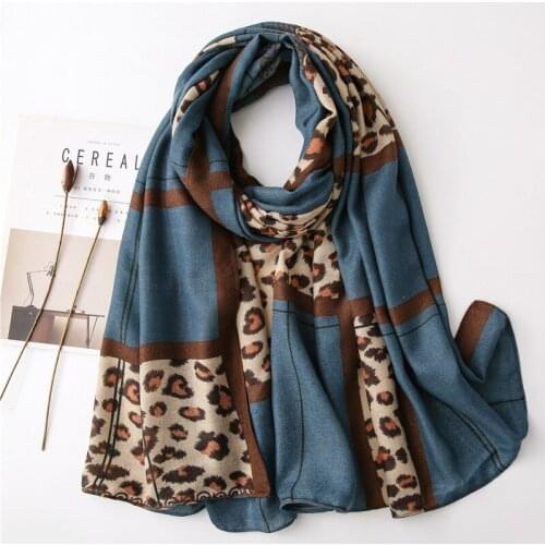 2021 Fashion Sunscreen Scarves Autumn Cotton And Hemp Beach Towel New Leopard Print Scarfs Female luxury 180X90CM Bandana Shawl