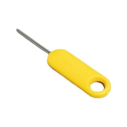 5000pcs/lot new yellow color Sim Card Ejector Tool Sim Card Tray Eject Pin Key Tool For Mobile cell phone wholesale