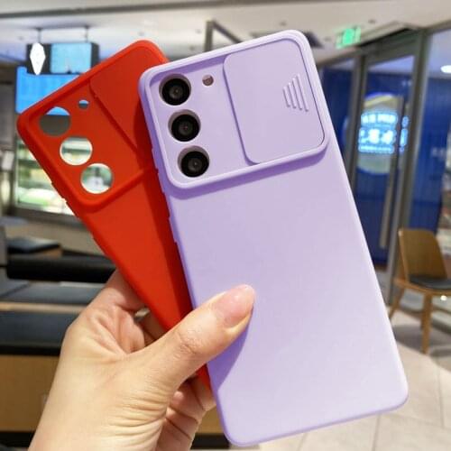 Case For Samsung A52 A32 A51 A72 S21 Slide Cameras Protection Cases Galaxy S21 Plus A50 A30S A42 A31 S20 S21 FE Soft Back Covers