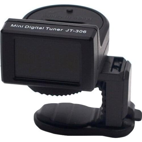 JT-306 Mini Digital Guitar Tuner LCD Clip-on Tuner accessories for Acoustic Electric Guitar Bass Violin Ukulele Chromatic