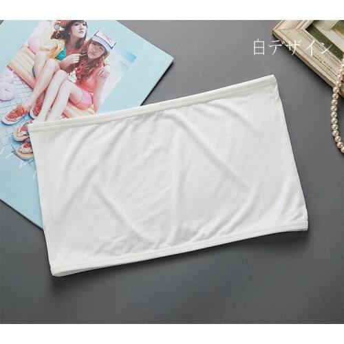 Kids tube top Modal cotton underwear baby children girl tanks camisoles training bras strapless white undershirts Chest wound
