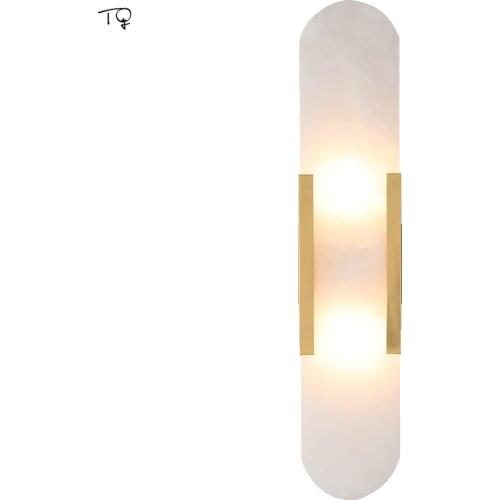 Designer Post-modern Marble Wall Light Gold Lustre Art Decor Home Indoor Lighting Bathroom Lamp Living Room Background Bedroom