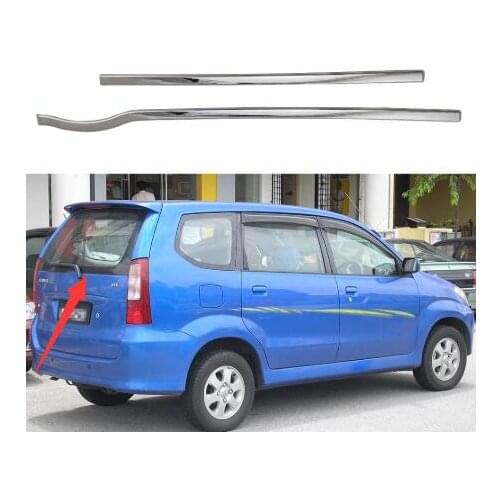 For Toyota F600 F601 AVANZA 2003 2004 2005 2006 20010 2011 Back Adornment Chrome plated Rear Trunk Lid Cover Trim Car-styling