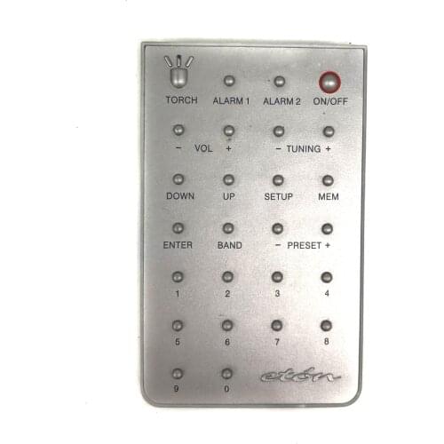 Used Eton For PORSCHE Design Torch Alarm Player Remote Control Fernbedienung