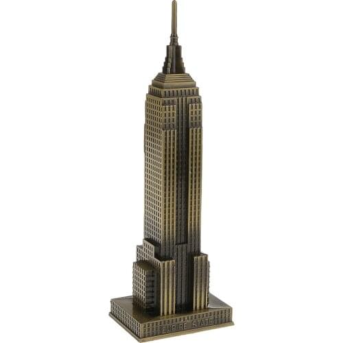 22cm Creative Handmade Empire State Building Model Home Shelf Decor Figurine Statue Gift