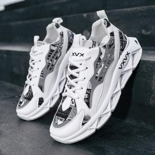 New Men Fashion Casual Shoes Lightweight Mesh Breathable Sneakers Trend Outdoor Lace-up Shoes Fashion Sneakers For Men