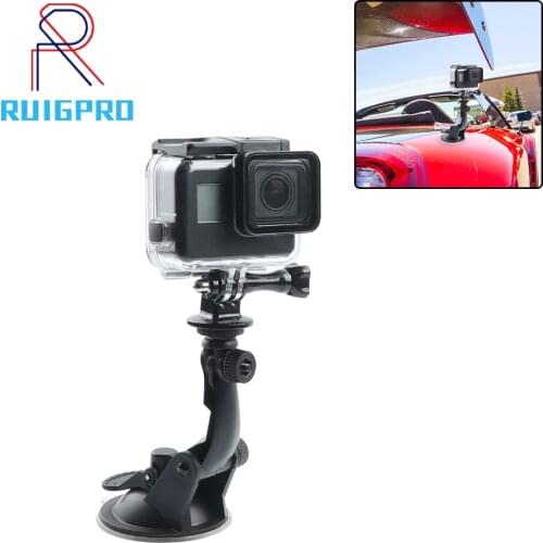 Mini Action Camera Suction Cup for GoPro Hero 9 8 7 5 6 Sony SJCAM SJ8 7 Yi 4K H9 Go Pro 8 7 Mount Window Glass Sucker Accessory
