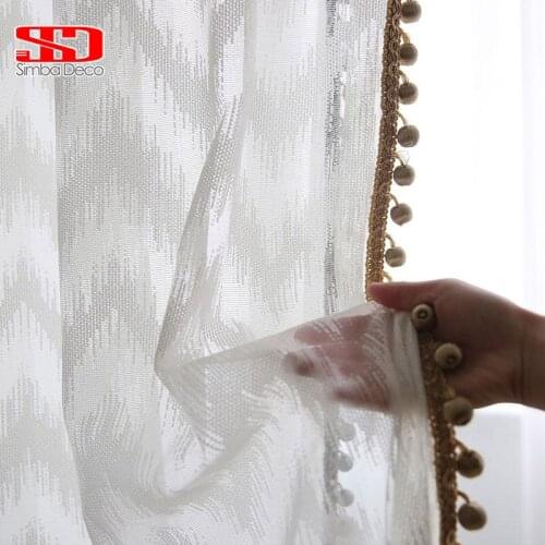 Fashion New Tulle Curtains For Living Room Ins Style Solid Sheer Transparent Voile Blinds On Window Door Household Product Drape