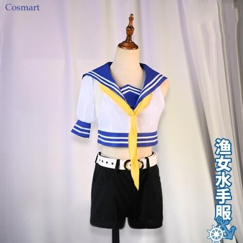 Game Identity V Fisherman Oceangoing Voyage Day Sailor Uniform Cosplay Costume Carnival Halloween Party Suit For Women New