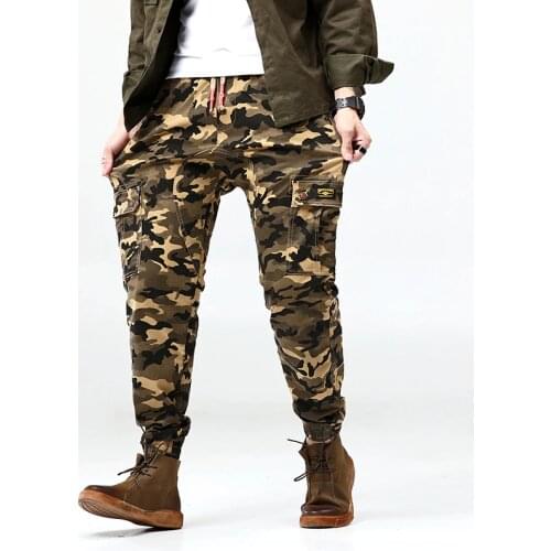 Plus Size 7XL 6XL 5XL New Mens Camouflage Jeans Camo Military Slim Fit Famous Designer Biker hip hop pants With Zippers Men pant