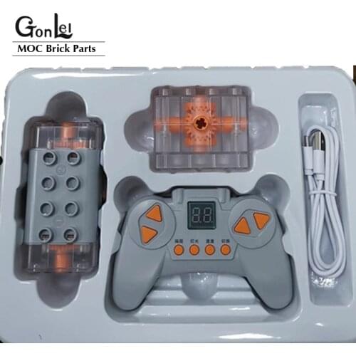 NEW Building Block Four Axes Spin Large Motor Remote Control Fit For High-Tech Duploe 9656 Electric Teaching DIY Aid Toys Gifts