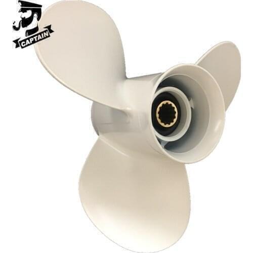 Outboard Propeller 12 1/4x9 Fit Yamaha Engine 40HP 48HP 50HP 55HP F30 F40 F50 F60 663-45956-01-EL Aluminum 13 Spline