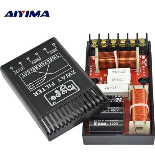 AIYIMA Professional Crossover Audio Car Auto Frequency Divider For Tweeter Subwoofer Speakers Power Amplifier Board Home Theater
