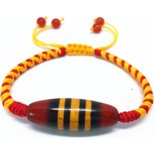 Red Rope Ajustable Bracelet Agate First-line pharmacist Dzi Bead Amulet Good Luck Red Color High Quality Bracelet