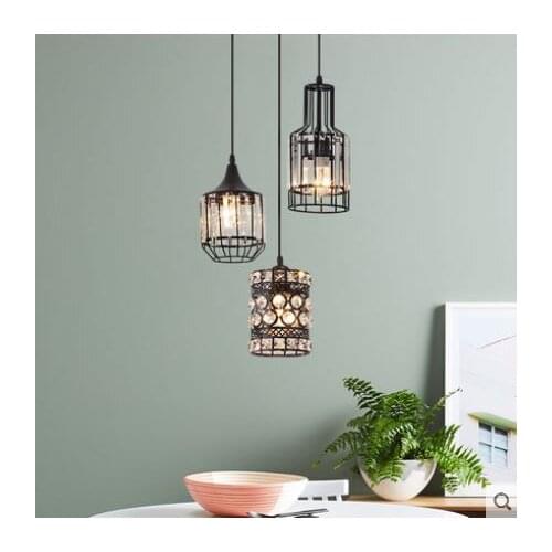 Restaurant modern minimalist personality creative porch bedroom living room corridor crystal led bar table cafe lighting