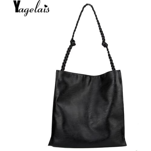 Hot New Luxury Womens Soft Leather Handbags Designer Brand Large Capacity Woven Shoulder Bags Ladies Casual Totes Black Travel