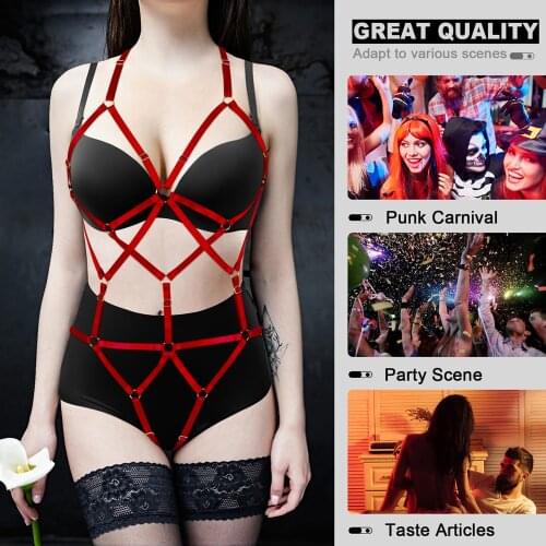 Women Sex Corset Halter Erotic Lingerie Set Sexy Body Harness Cage Bondage Straps Garters Stockings Bdsm Exotic Accessories