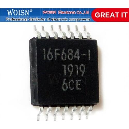 1pcs/lot PIC16F684 PIC16F684-I/ 16F684-I TSSOP-14 In Stock