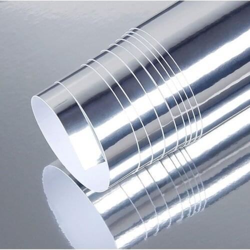 20/30x152cm Newest High stretchable mirror silver Chrome Mirror flexible Vinyl Wrap Sheet Roll Film Car Sticker Decal Sheet