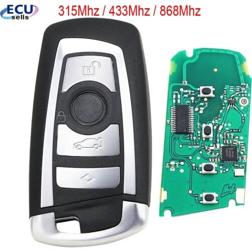 315Mhz/433Mhz/868Mhz CAS4 Car Smart Remote Key Keytless Entry for BMW 1 3 5 7 Series 523 528 535 550 318 320 325 328 330
