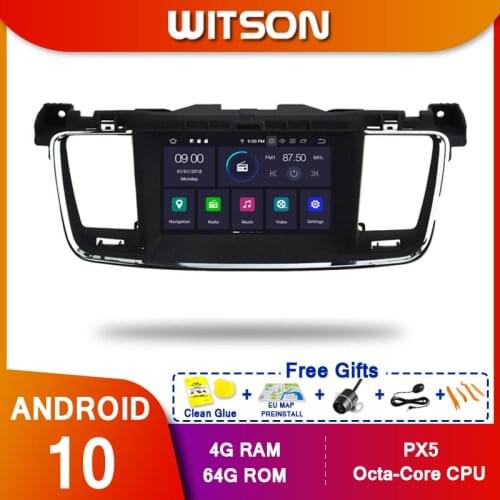 WITSON！ Android10 Octa core PX5 CAR DVD player For PEUGEOT 508 ips screen 4GB RAM 64GB ROM CAR GPS NAVIGATION