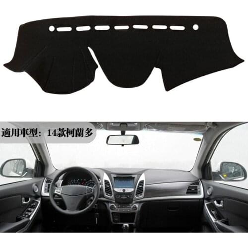 Car Dashboard Cover Dashmat For Ssangyong Korando 2014 2015 Automobile Dash Mat Sun Shade Pad Carpet Dash Board Cover