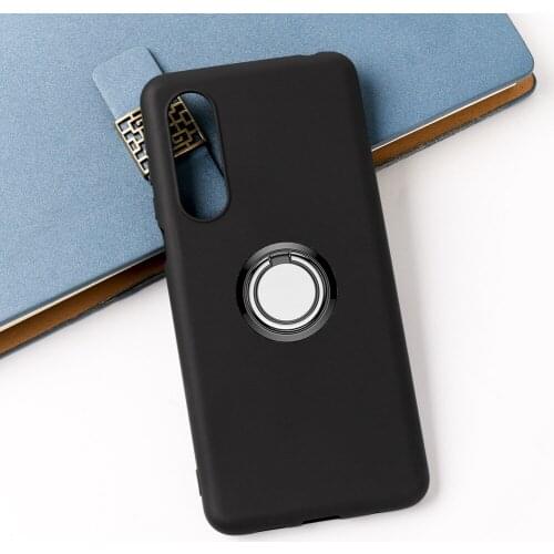 For Sharp AQUOS zero5G basic DX / SHG02 / EP3 Back Ring Holder Bracket Phone Case TPU Soft Silicone Cover