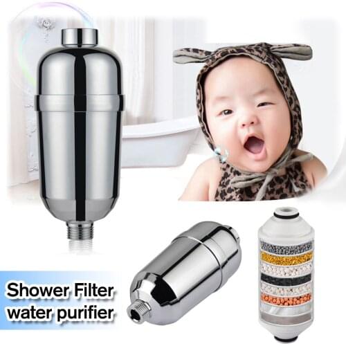 Water filters for household NEW Bathroom Shower Filter Bathing Water Treatment Health Softener Chlorine Removal Water Purifier