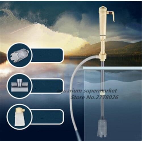 HONGYI 1 piece aquarium automatic siphon fish tank gravel cleaner pump filter water changer sand washing device
