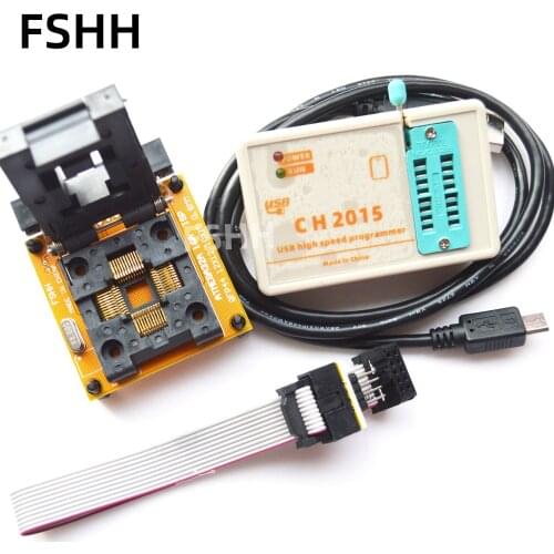 CH2015 Intelligent High Speed USB Programmer+QFP44 adapter for mega8 mega48 mega64 mega8515 mega32u4
