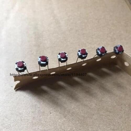 Red color 6pcs TACT MICRO SWITCH DSG1117 FOR CDJ2000 CDJ900 CDJ400 PLAY PAUSE CUE