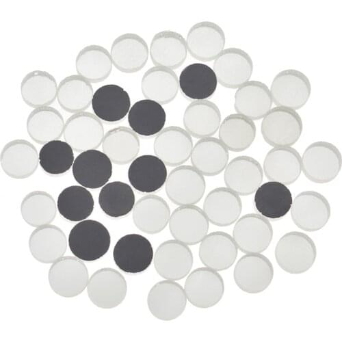 50PCS Round Glass Mini Mirror Mosaic Tiles Bulk DIY Handmade Craft Hobbies Artwork Decoration Supplies