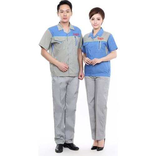 Summer Work Clothing Men Women Working Uniform Suit Auto Repairmen Workshop Mechanic Engineer Worker Coverall Work Clothes S-4XL