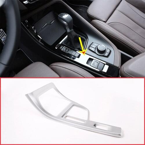 Matte ABS Center Console Decoration Frame Cover Trim For BMW X1 F48 2016-2019 For BMW X2 F47 2018 2019 left hand drive