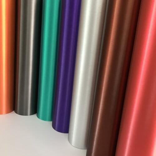 10 Colors Metallic Brushed Metal Vinyl Wrap Car Film Wrapping with Air Bubbles Free DIY Car Sticker Decal