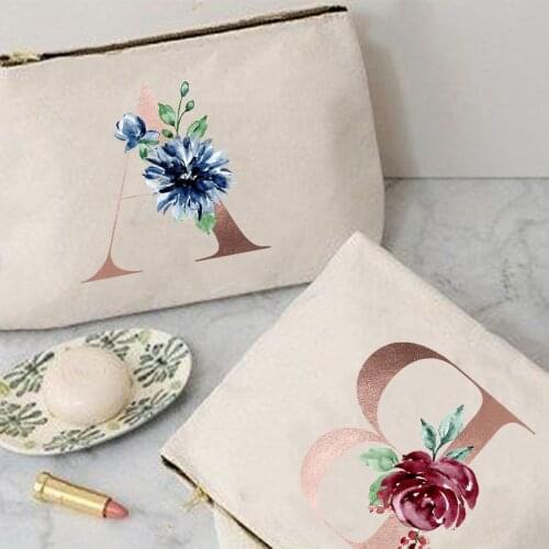 Letter Print Multifunctional Cosmetic Bags CanvasTravel Make Up Organizer Female Makeup Case Toiletries Storage Pouch Pencil Bag